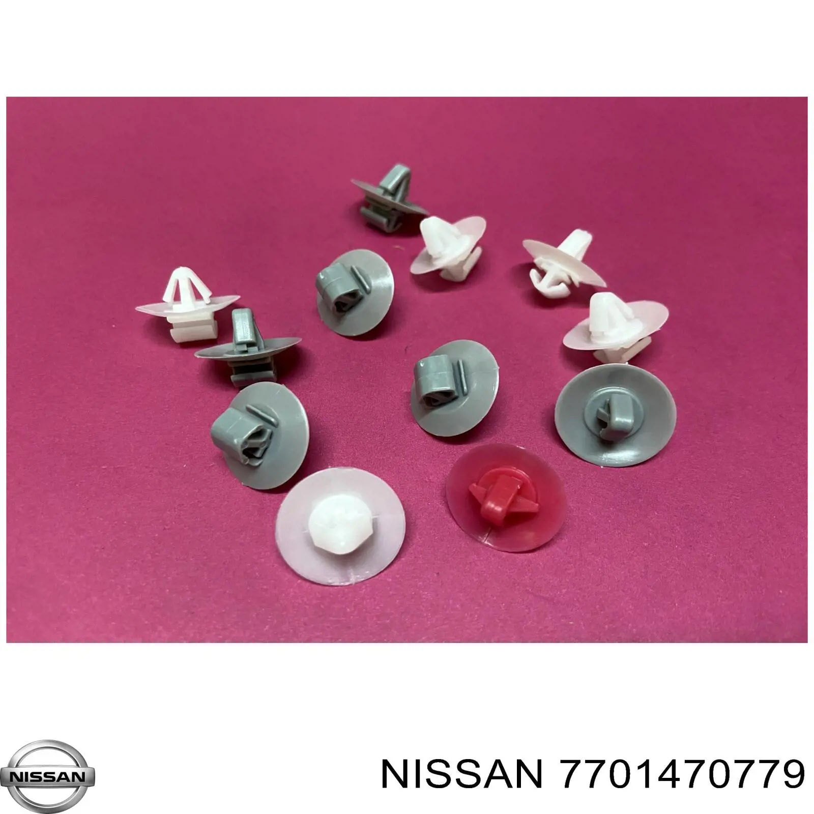 7701470779 Nissan braçadeira (cápsula de fixação de moldura da porta)