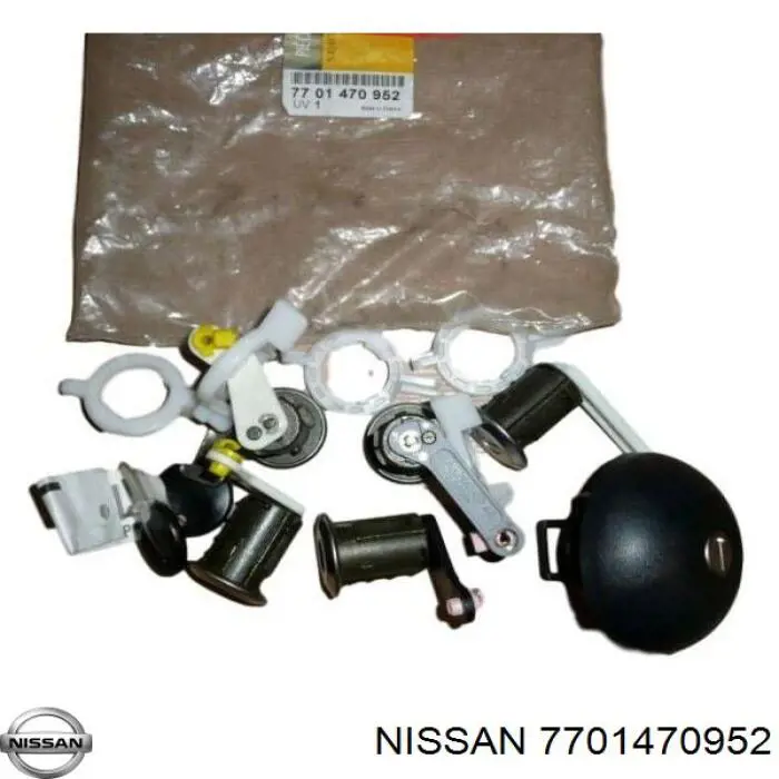 7701470952 Nissan trinco de fecho da porta dianteira