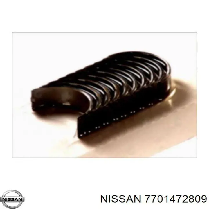 7701472809 Nissan вкладыши коленвала коренные, комплект, стандарт (std)