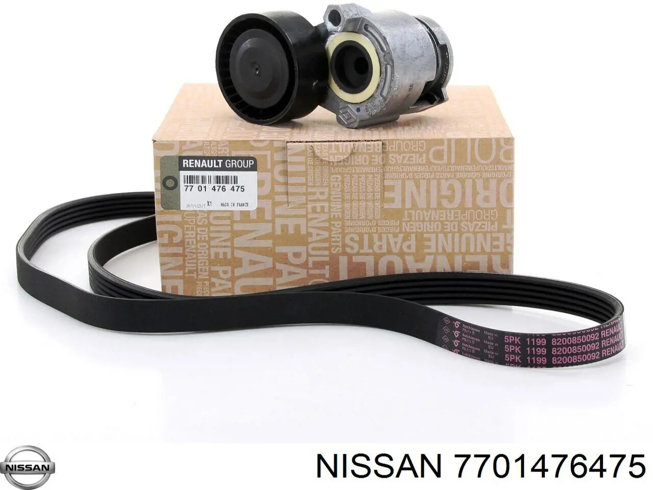 7701476475 Nissan ремень агрегатов приводной, комплект