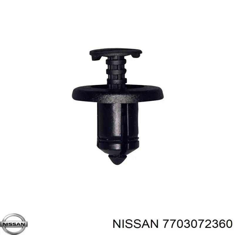 7703072360 Nissan cápsula (prendedor de fixação de grelha do radiador de esfriamento)