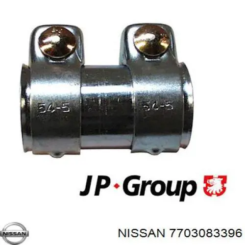 Хомут глушителя передний Nissan 7703083396