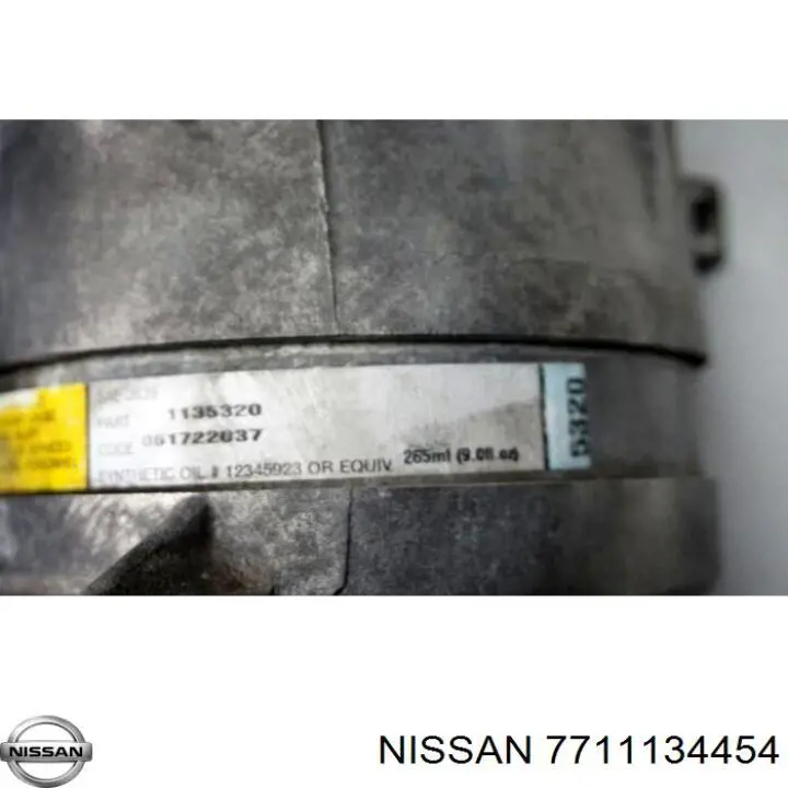 Компрессор кондиционера 7711134454 Nissan/Infiniti