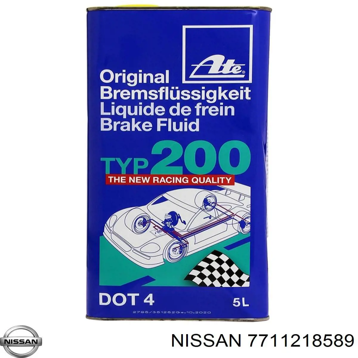 Жидкость тормозная Nissan (7711218589)
