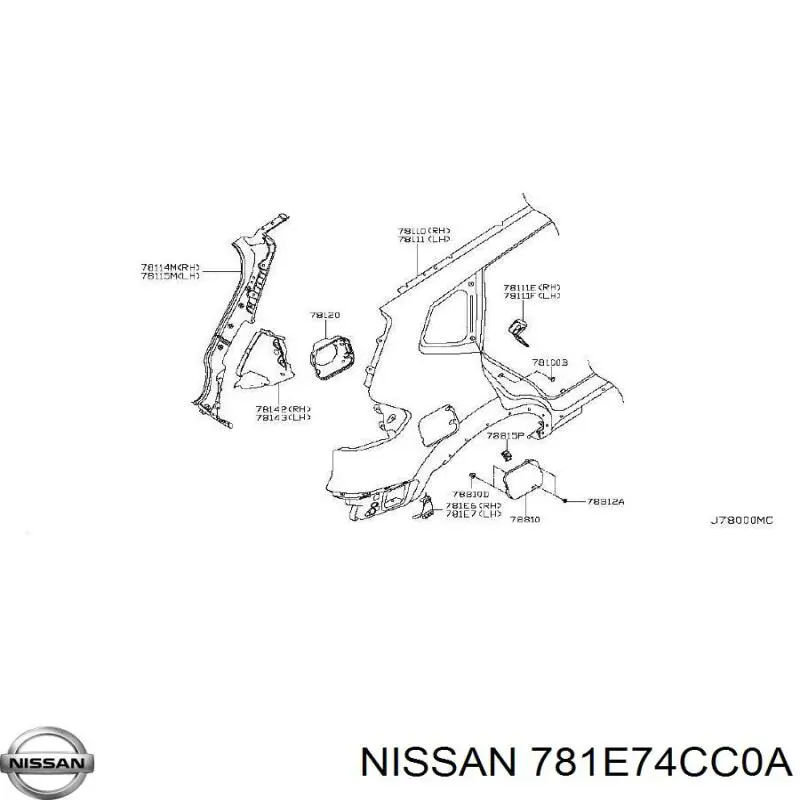  781E74CC0A Nissan