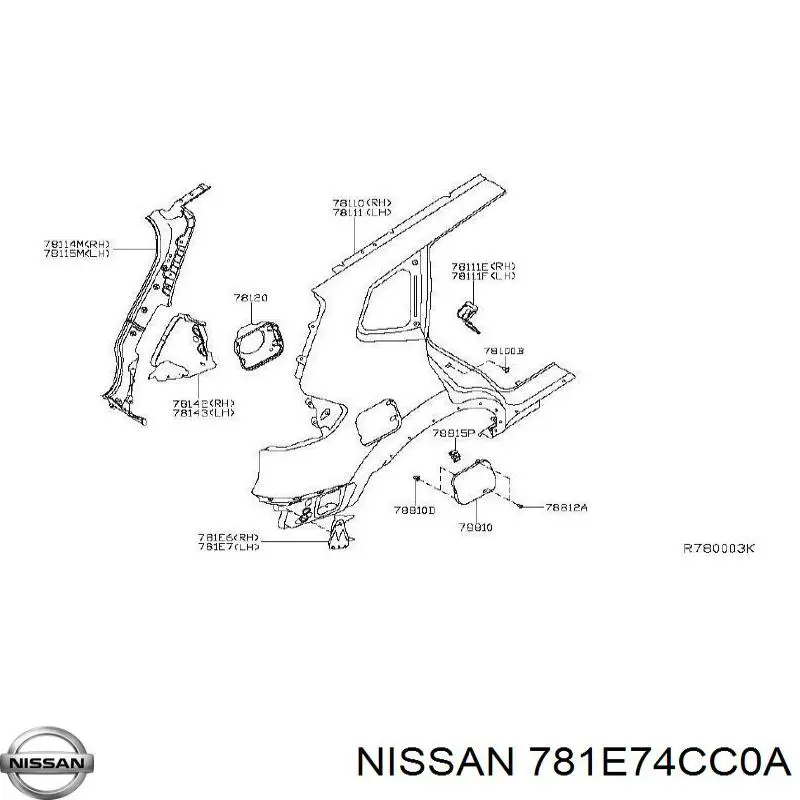  Nissan/Infiniti 781E74CC0A цена, от 50.68 USD