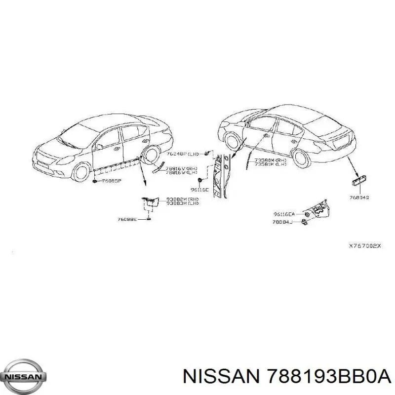  Nissan/Infiniti 788193BB0A цена, от 12.71 USD