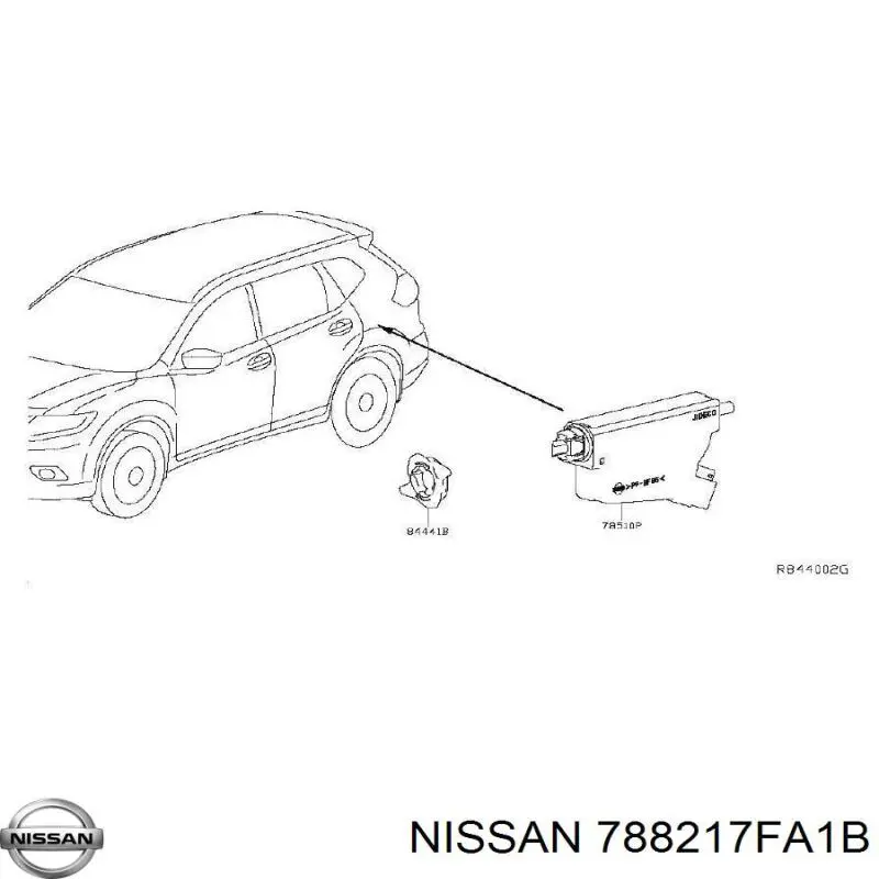 788217FA1B Nissan/Infiniti Трос открывания лючка бензобака