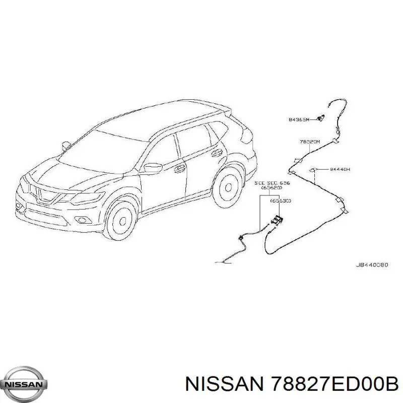 Купить 78827ED00B Nissan/Infiniti Замок открывания лючка бензобака