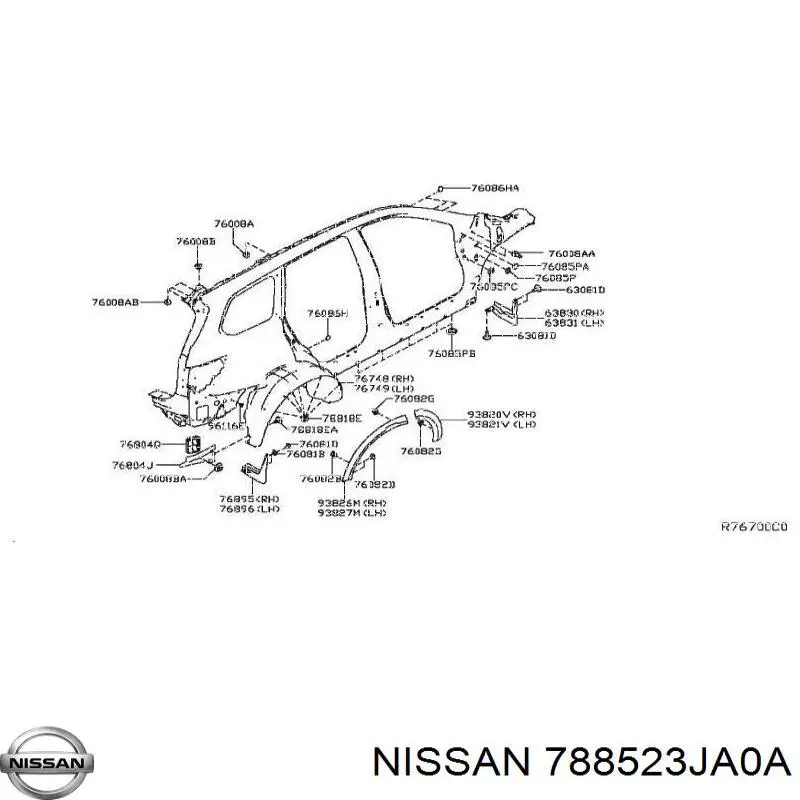  Nissan/Infiniti 788523JA0A цена, от 114.04 USD