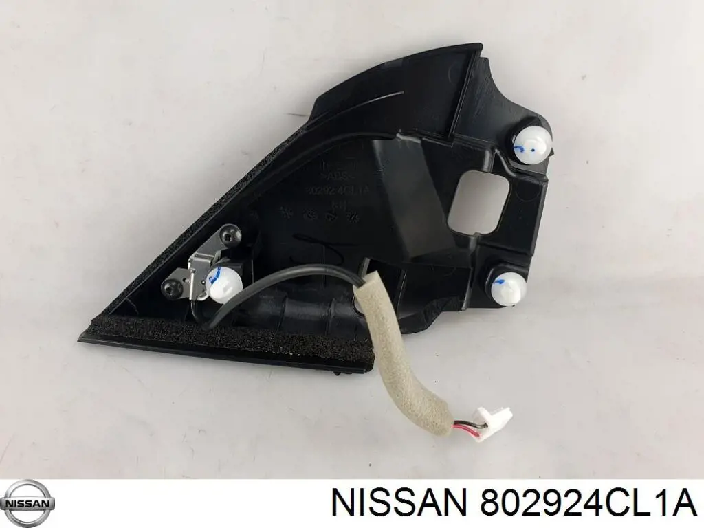 Placa sobreposta interna de fixação de espelho direito para Nissan Rogue (T32U)