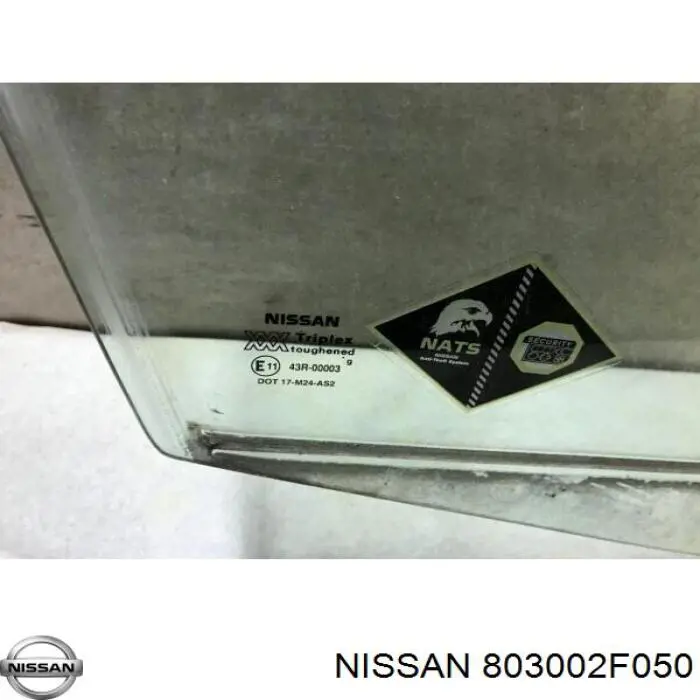 Стекло пассажирской двери Nissan/Infiniti 803002F050 цена, от 7.60 USD