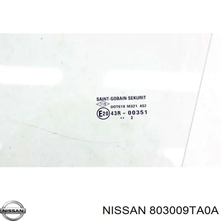 Стекло пассажирской двери Nissan/Infiniti 803004BA0A цена, от 28.06 USD
