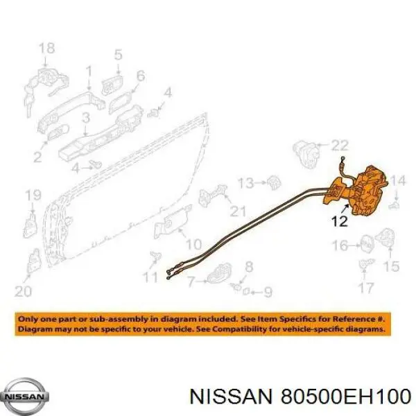  Nissan/Infiniti 80500EH100 цена, от 63.56 USD