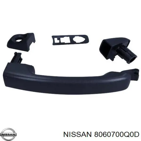 8060700Q0D Nissan maçaneta externa da porta dianteira