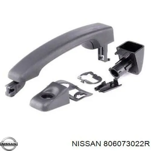 806073022R Nissan maçaneta externa da porta dianteira