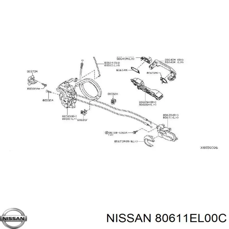 80611EL00C Nissan 