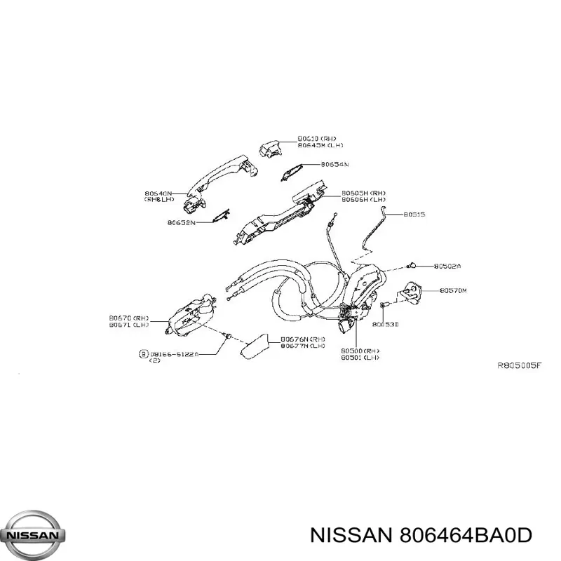  Nissan/Infiniti 806464BA0D цена, от 2.69 USD