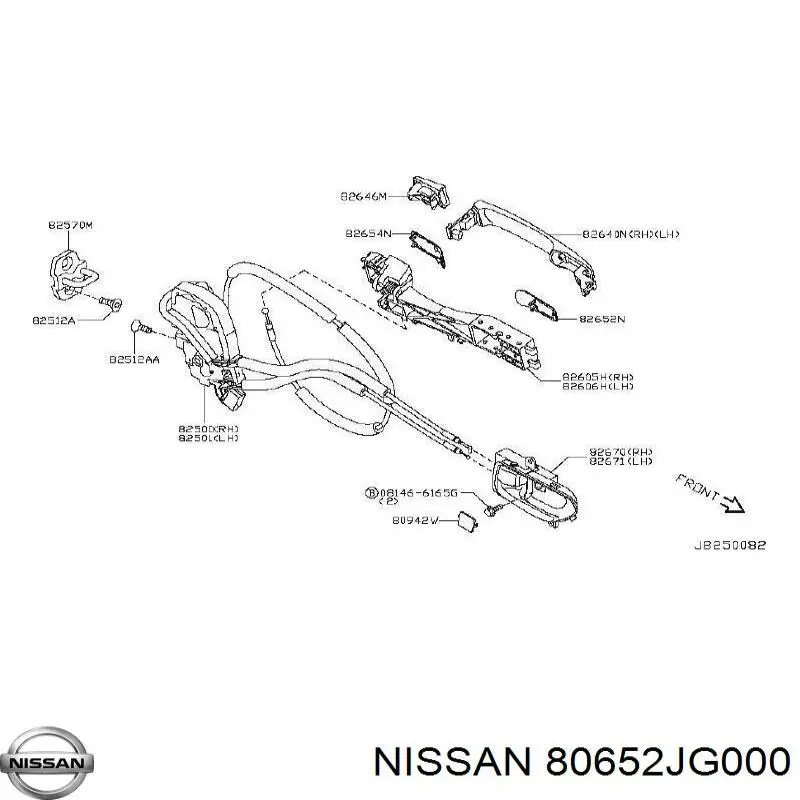  Nissan/Infiniti 80652JG000 цена, от  
