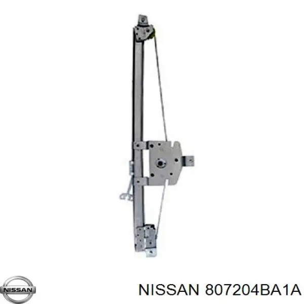 807204BA1A Nissan mecanismo de acionamento de vidro da porta dianteira direita