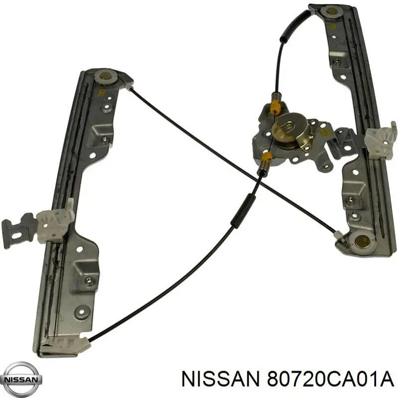 80720CA01A Nissan mecanismo de acionamento de vidro da porta dianteira direita