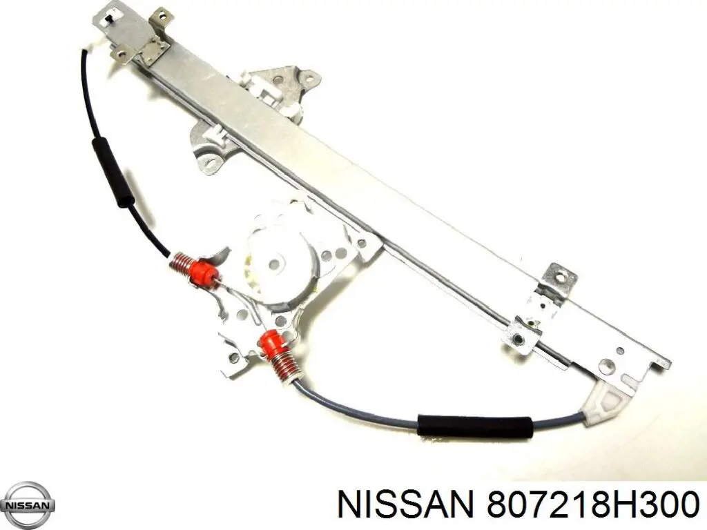 807218H300 Nissan mecanismo de acionamento de vidro da porta dianteira esquerda