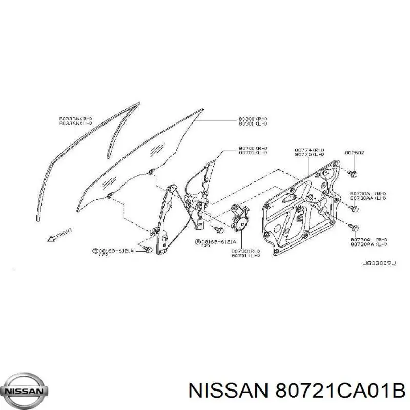  Nissan/Infiniti 80721CA01B цена, от 196.82 USD