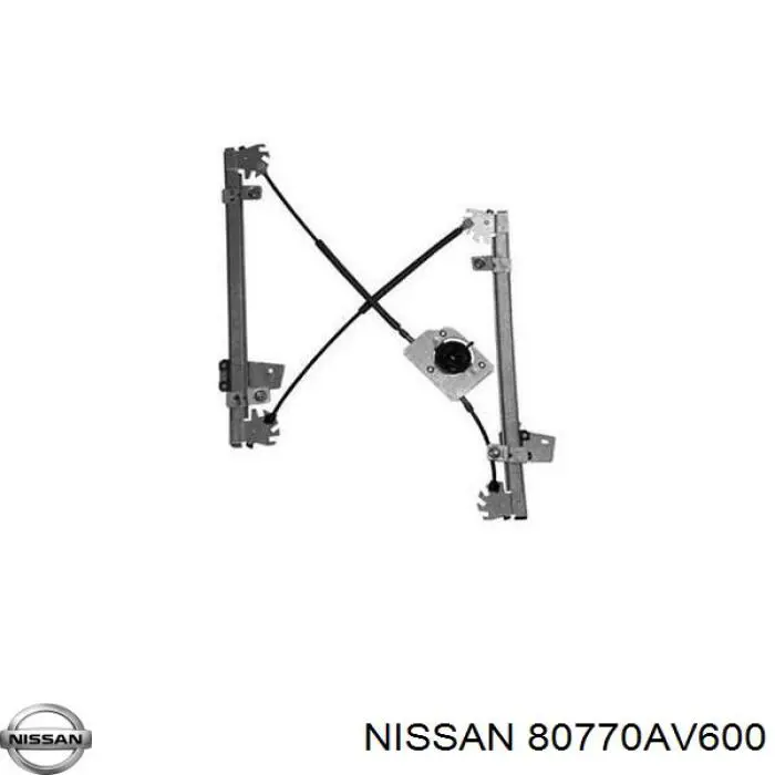 80770AV600 Nissan mecanismo de acionamento de vidro da porta dianteira direita