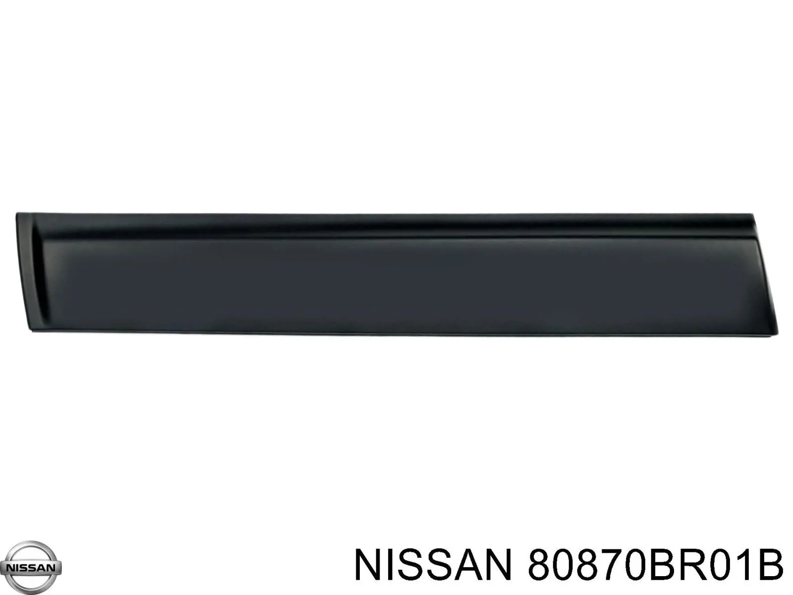 80870BR01B Nissan молдинг двери задней правой