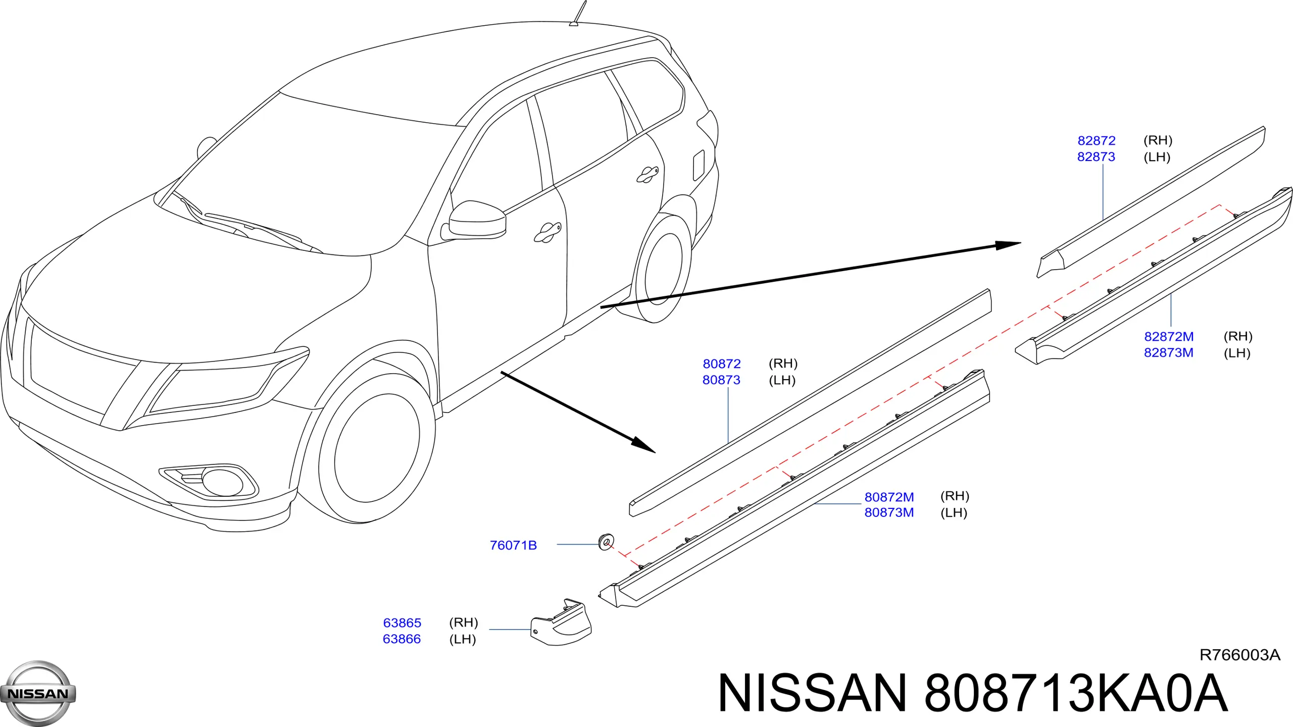  808713KA0A Nissan