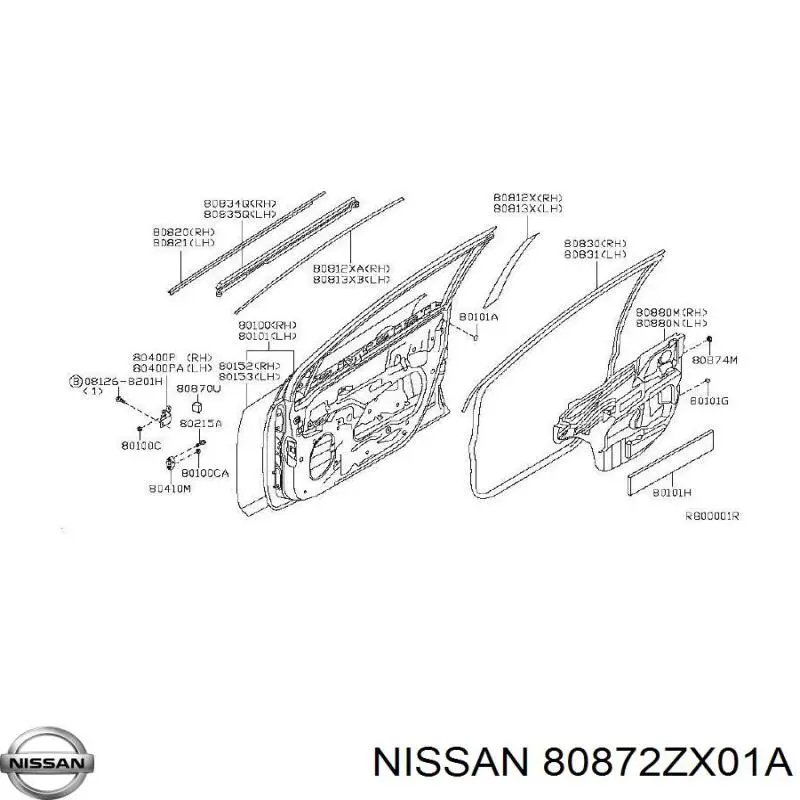  80872ZX01A Nissan