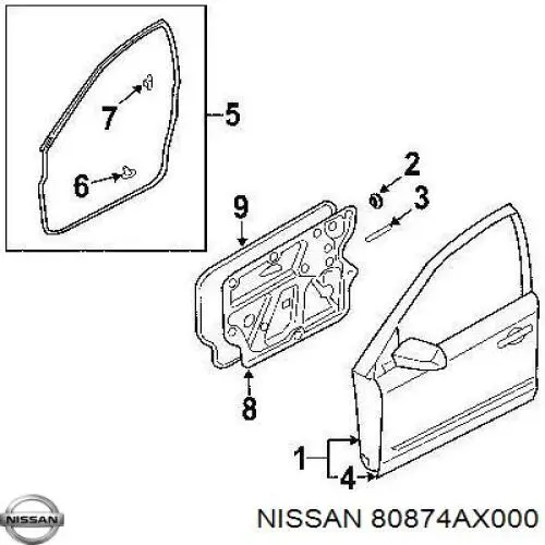  80874AX000 Nissan