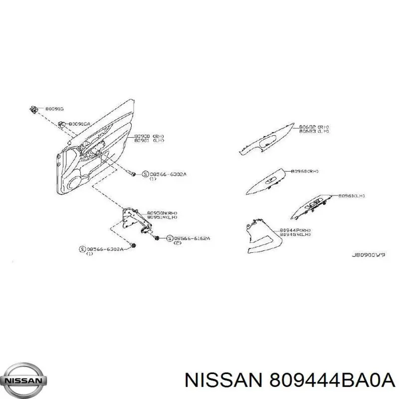 Купить 809444BA0A Nissan/Infiniti 