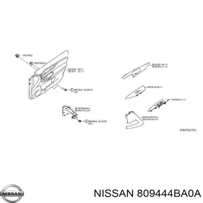  Nissan/Infiniti 809444BA0A цена, от 12.61 USD