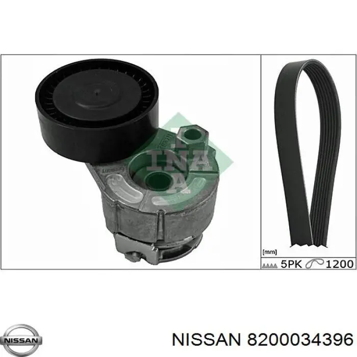 Ремень генератора 8200034396 Nissan