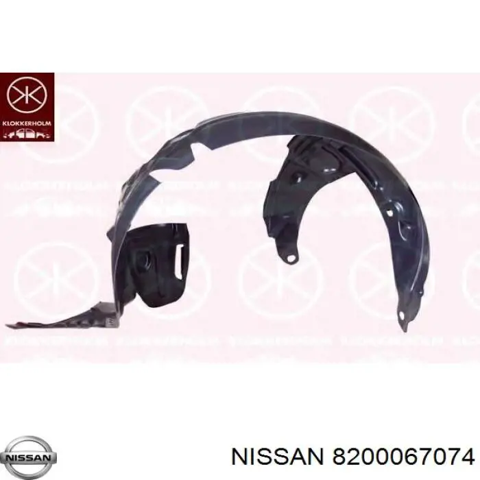 Подкрылок передний левый 8200067074 Nissan