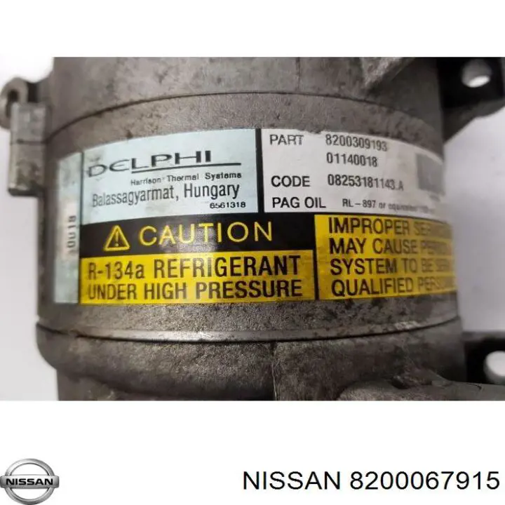 Купить 8200067915 Nissan/Infiniti Компрессор климатической установки