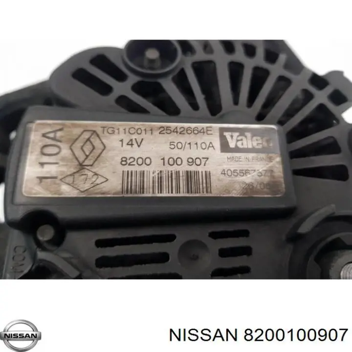 Автомобильный генератор Nissan/Infiniti 8200100907 цена, от 2250 UAH