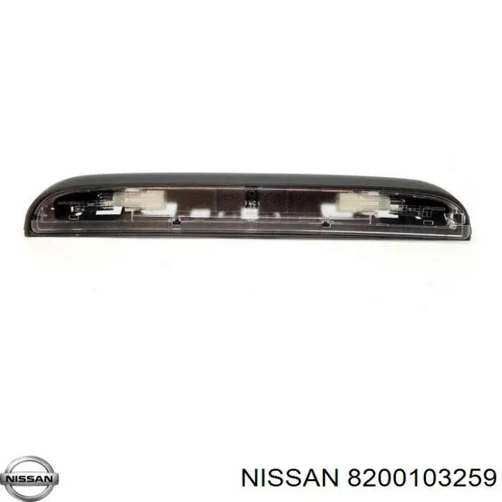 8200103259 Nissan lanterna da luz de fundo de matrícula traseira