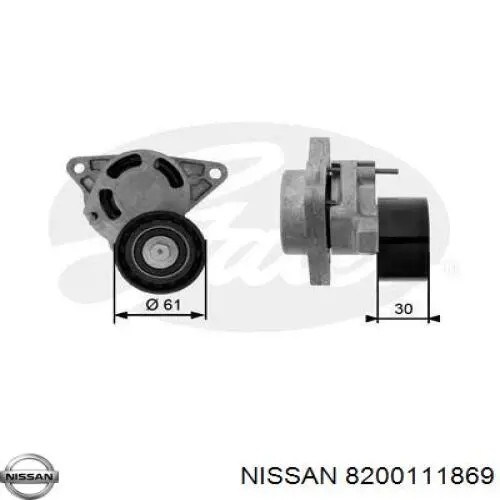 8200111869 Nissan натяжитель приводного ремня
