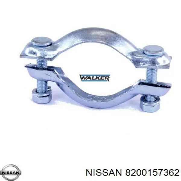 Хомут глушителя передний Nissan 8200157362