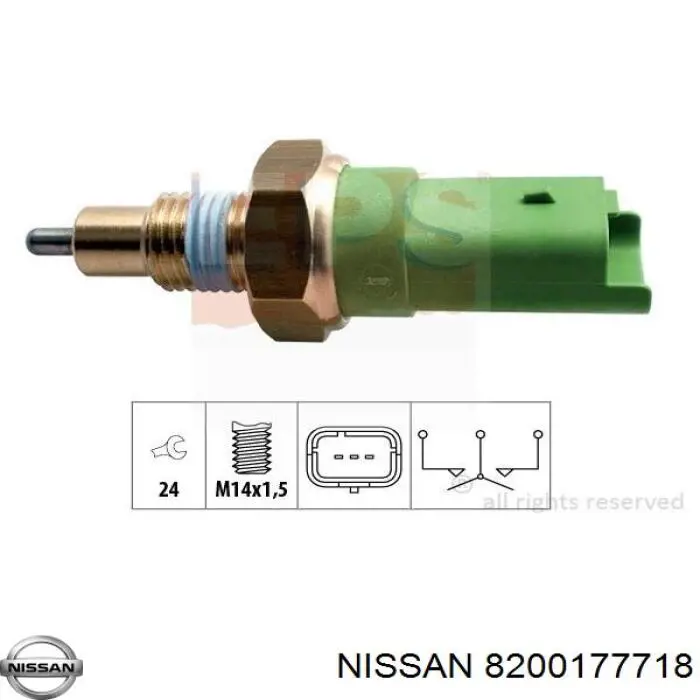Купить 8200177718 Nissan/Infiniti Датчик света заднего хода