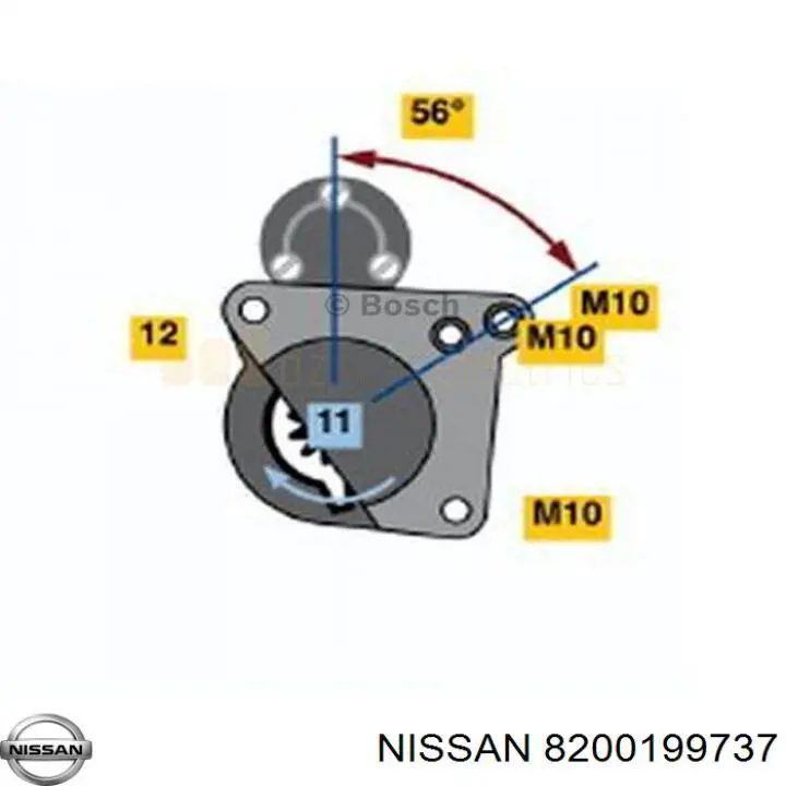 Стартер Nissan/Infiniti 8200199737 цена, от 50.85 USD