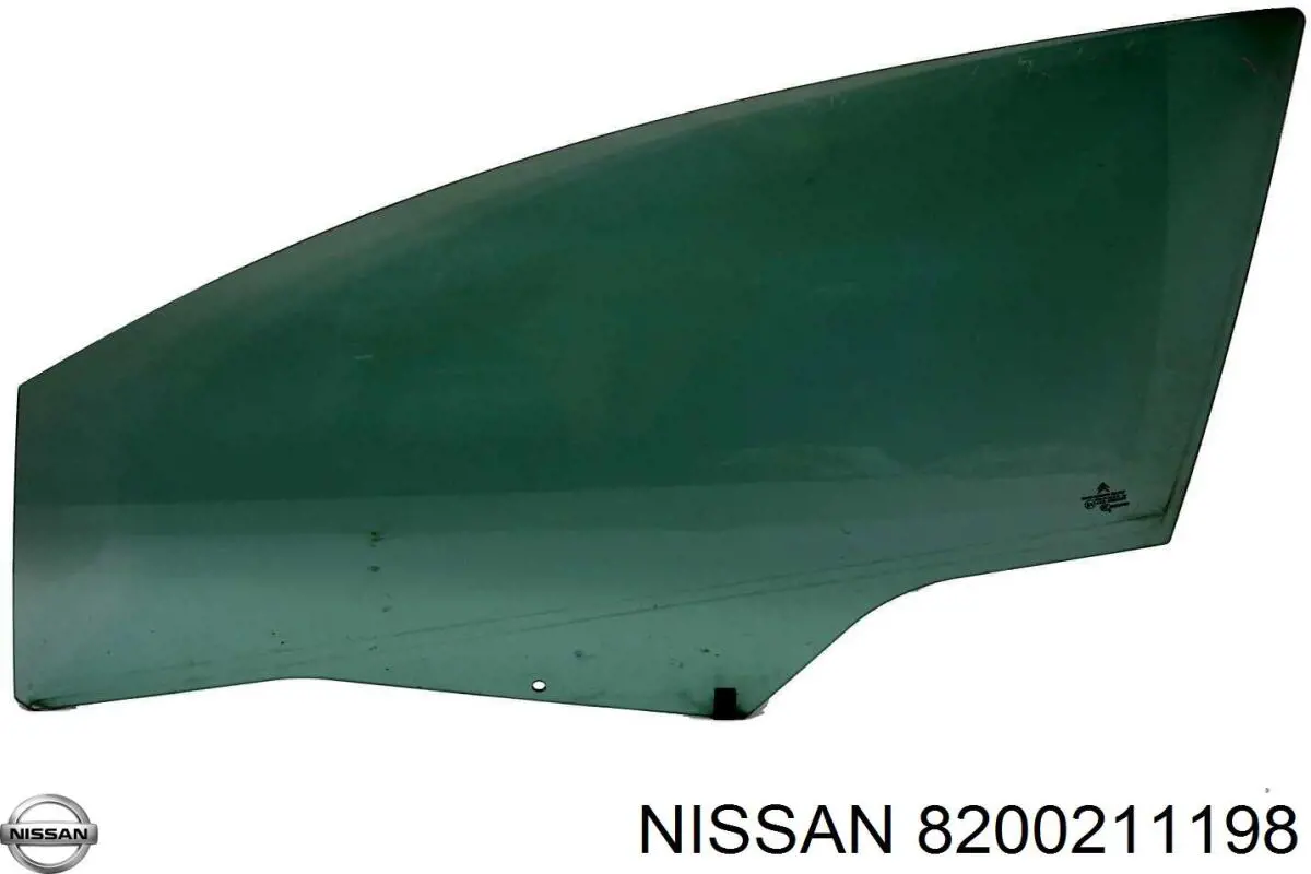 8200211198 Nissan vidro da porta dianteira direita