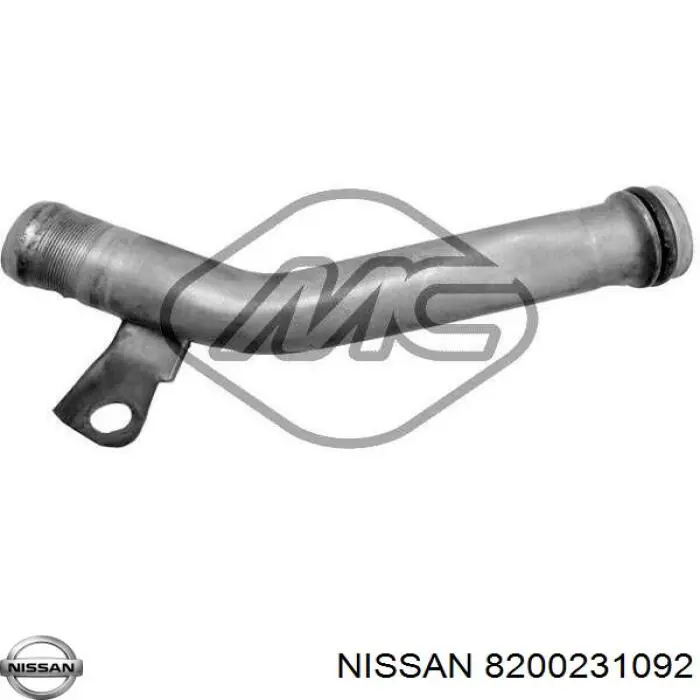 8200231092 Nissan/Infiniti Шланг (патрубок) водяного насоса приемный