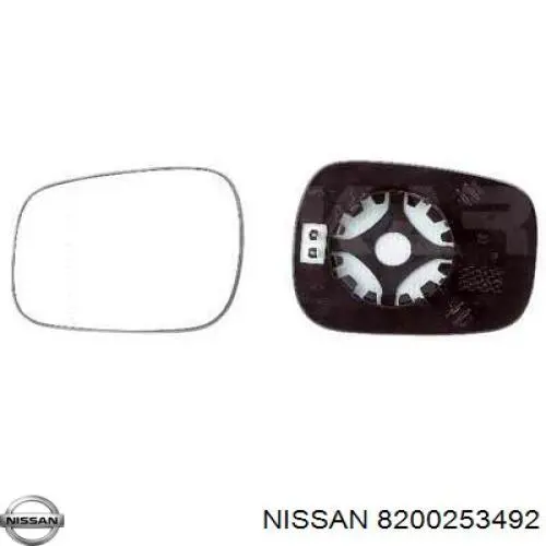 Левое боковое зеркало 8200253492 Nissan