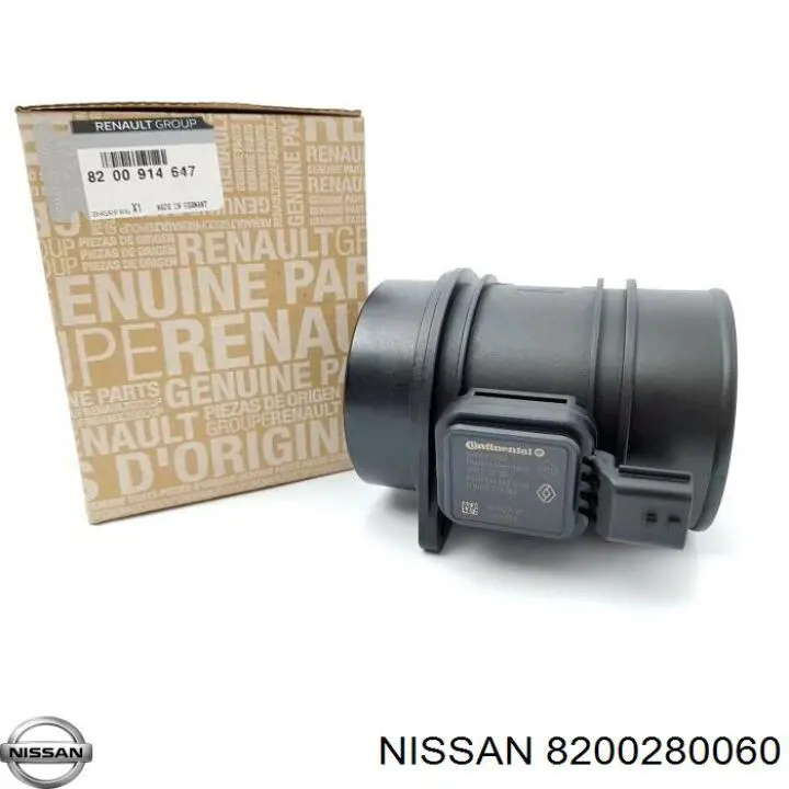 Датчик массового расхода воздуха Nissan/Infiniti 8200280060 цена, от 42.37 USD