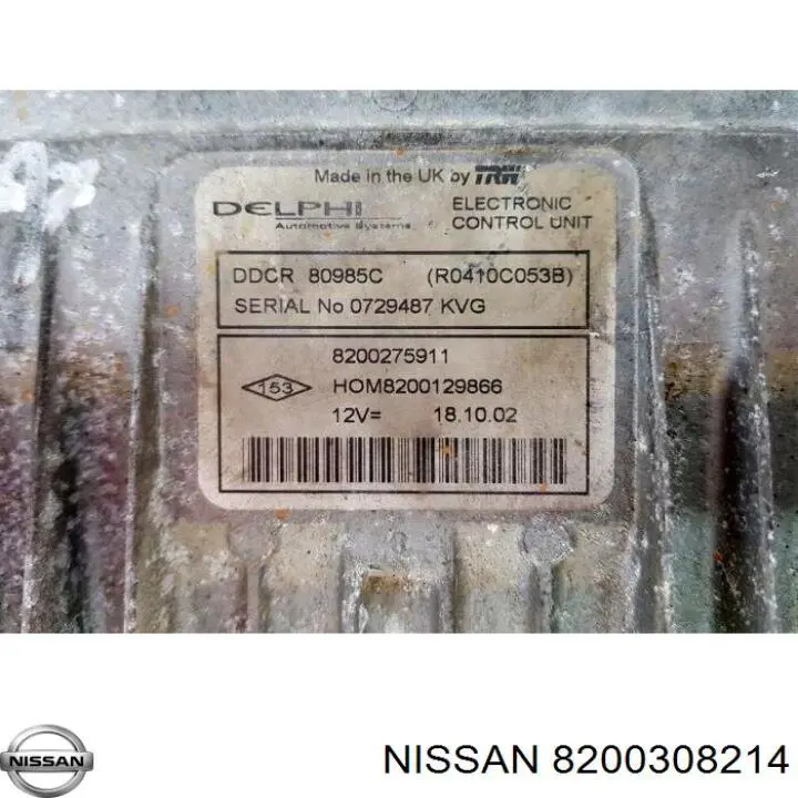  8200308214 Nissan/Infiniti