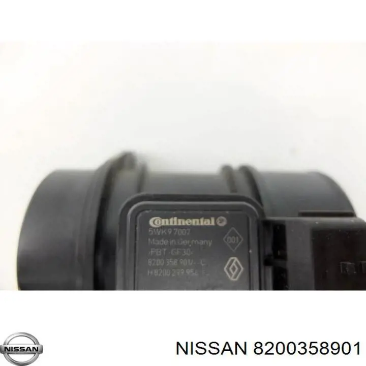 Датчик массового расхода воздуха Nissan/Infiniti 8200358901 цена, от 19.28 USD