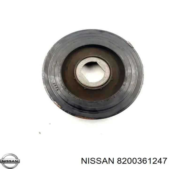 Шкив коленвала 8200361247 Nissan